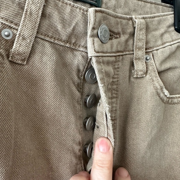 Women’s Wild Fable High Rise Straight tan jeans 0 nwot - Picture 2 of 5